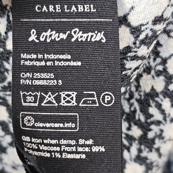 & Other Stories Lacey Boho Cottagecore Whimsigoth Prairie Girl Casual Dress 6 - Picture 10 of 12